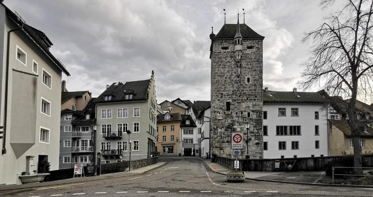 Blick Auf Schwarzen Turm - Freihofapartments Brugg  Exteriör bild